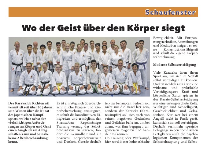 Trainingsweekend beim KC Richterswil & mehr…